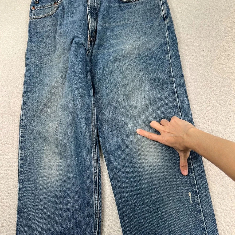 Levi's 550 Jeans Fits 34x30‎ Relaxed Fit Straight Leg Faded Blue Denim VTG 90s